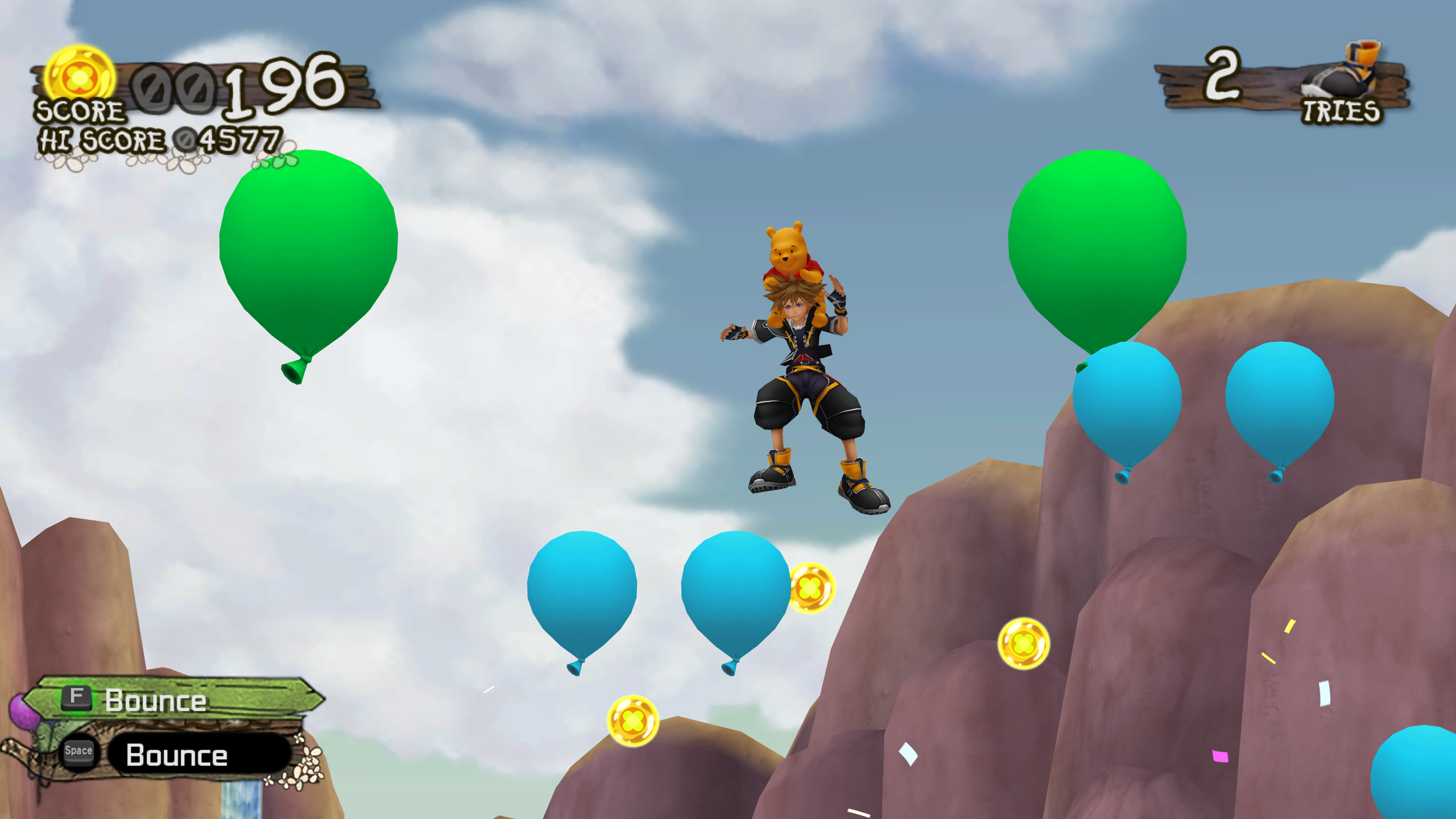 Balloon bounce game discount
