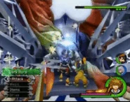 Rikyaura.gif (464 KB) Riku using Dark Aura in the throne room portion of the World of Nothing.