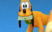 Pluto con la carta del rey en Kingdom Hearts