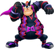 Pete como Capitán Oscuro en Kingdom Hearts Birth by Sleep