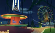Artwork of the carnival in Prankster's Paradise.