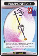 A Pumpkinhead card in Kingdom Hearts Trading Card Game.