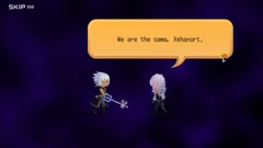 Baldr essaye de convaincre Xehanort qu'ils sont pareils