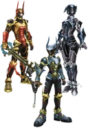 A armadura dos protagonistas