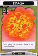 A Level 4 Firaga card in Kingdom Hearts Trading Card Game.