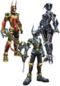 Aqua, Terra, Ventus- Keyblade Armor KHBBS