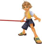 Tidus en posición de batalla