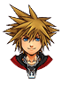 Sprite normal de Sora en Forma Valiente