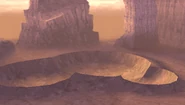 Another crater left by the War.