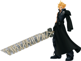 Cloud as he appears in Kingdom Hearts II.