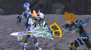 Rey Mickey y Aqua contra Ventus poseído por Vanitas