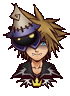 Vampire Sora's sprite in Wisdom Form.