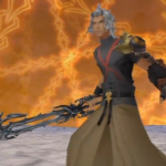 Terra-Xehanort con su Llave Espada.