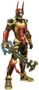 Terra's Keyblade Armor, later possessed by his Lingering Will