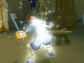 Sora transformándose por primera vez en una Forma de Fusión
