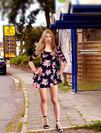 IMGP0361 Sandra Ws (User Pain88) im Floral Skater Dress