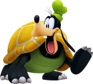 Goofy as a tortoise.