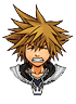Sprite de Sora en Forma Final cuando recibe daño