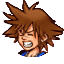 Sprite de Sora golpeado en Kingdom Hearts