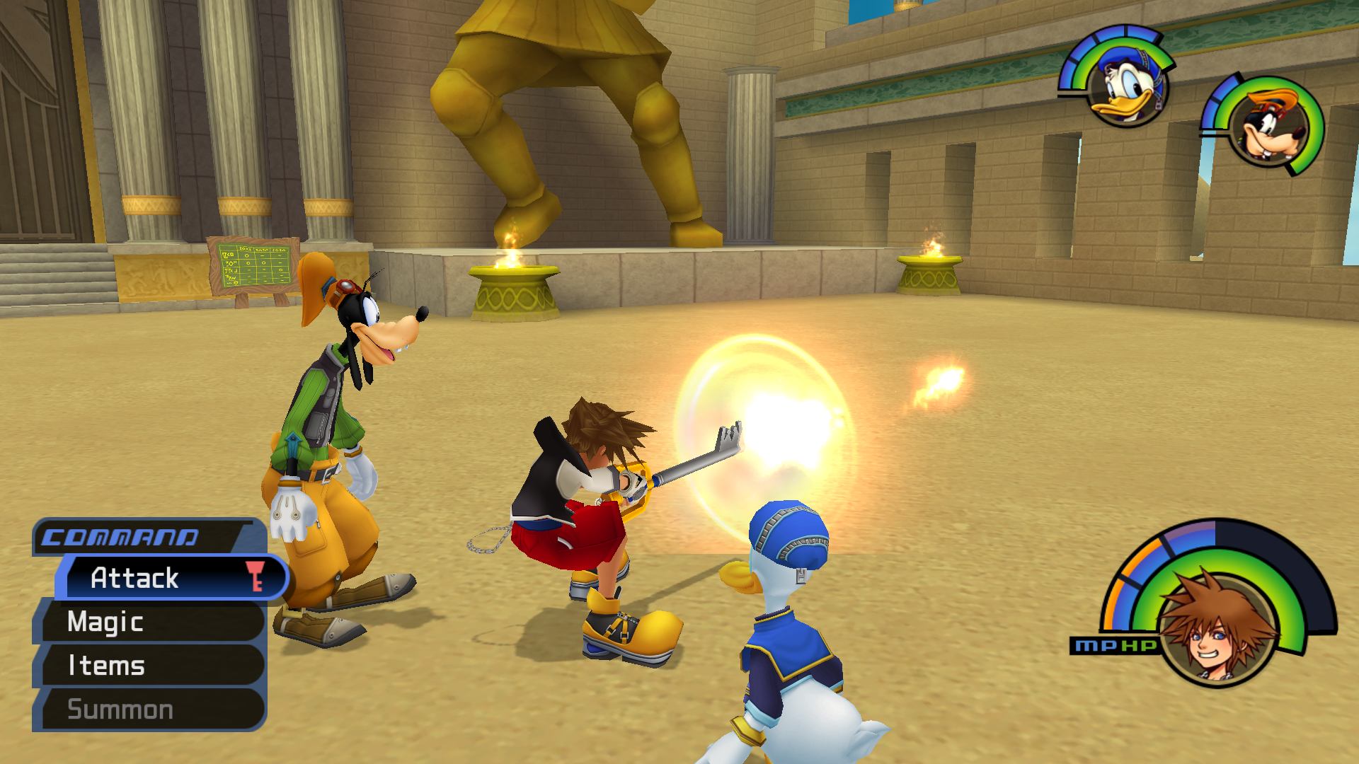 Kingdom Hearts  (PS2) Gameplay 