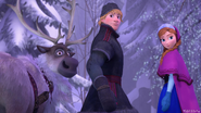 Sven, Kristoff and Anna