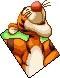 Sprite de Tigger feliz en Kingdom Hearts: Chain of Memories