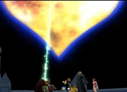 Ansem le Sage encodant le Royaume des Cœurs des Gens créé par l'Organisation.