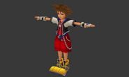 Sora leftover render from Kingdom Hearts 3D Demo in Kingdom Hearts Birth by Sleep Final Mix's' data.