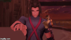 Terra invocando su llave espada