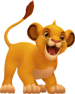 Young Simba from flashbacks in Kingdom Hearts II.