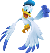 Donald as a bird.