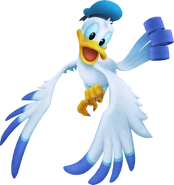 Donald as a bird.