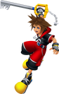 Sora in Dream Drop Distance, gebruik die Kingdom Key.