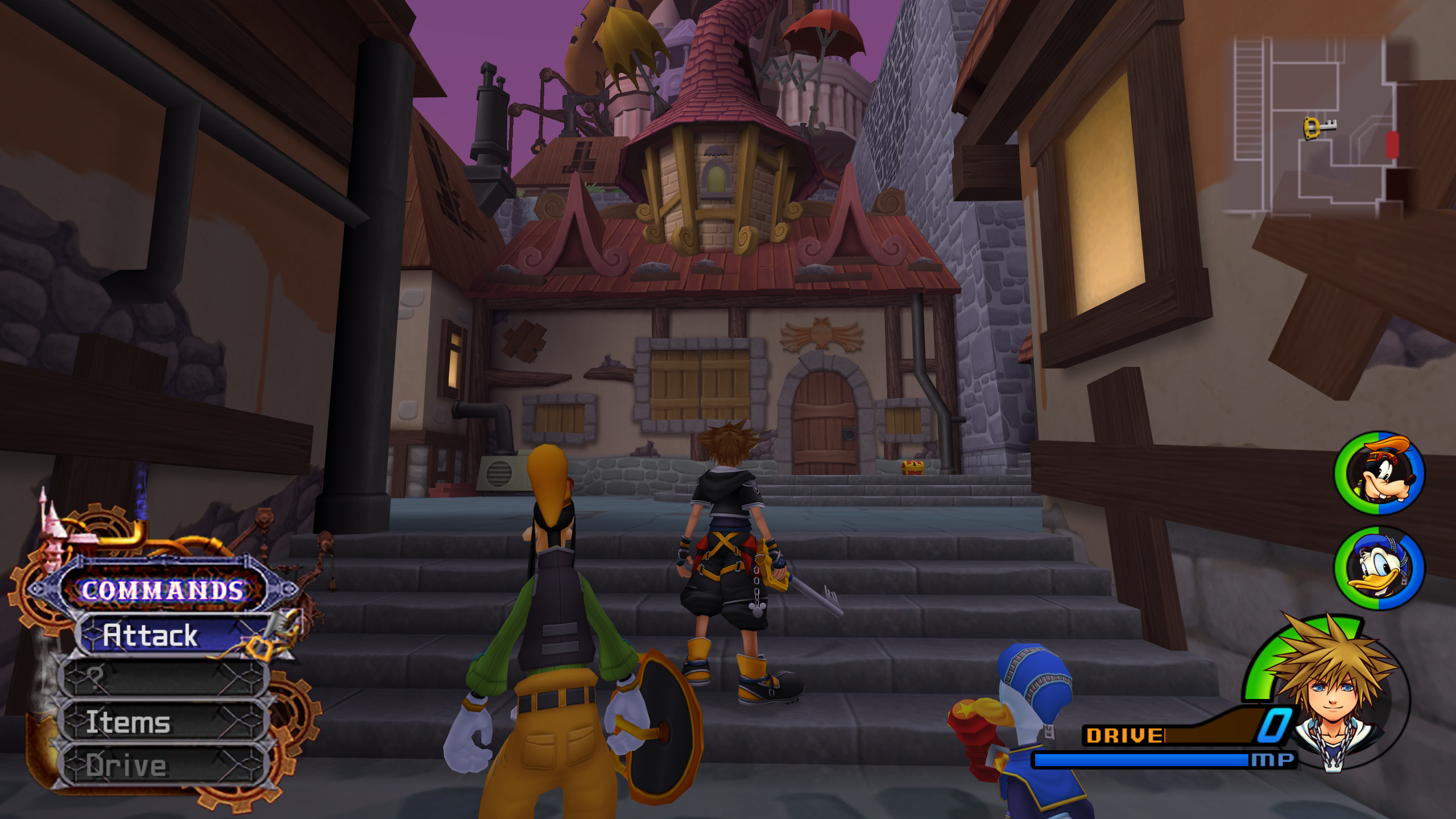 Hollow Bastion first visit walkthrough (Kingdom Hearts II 