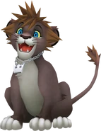 Sora as a lion cub.