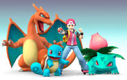 An example of Pokemon and a trainer.