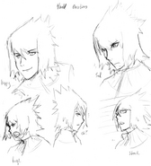 Harold's concept emotion sketches.