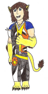 An early version of Llew.