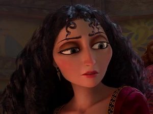 Gothel, nominated for an oscar for her portrayal of Rapunzel's mother.