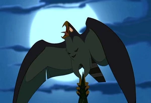 Hayabusa, Shan-Yu's bird and he with a burning hatred of Glen.