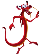 Mushu, the hot headed dragon guardian.