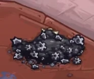 Blocked by Grymbeard's scrap from the Giant Automaton's explosion.