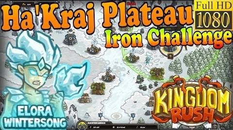 Kingdom Rush HD - Ha'kraj Plateau Iron Challenge (Level 18) Hero - Elora Wintersong