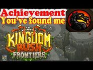 Kingdom Rush Frontiers YOU'VE FOUND ME Achievement Find the hidden mortal reptilian combatant