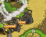 Gorillon stunned for 12 seconds by multiple Battle-Mechas