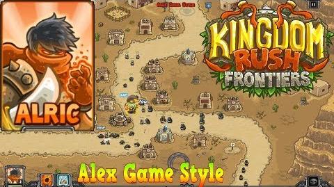 Kingdom Rush Frontiers HD Sandhawk Hamlet Campaign Level 2 Hero Alric