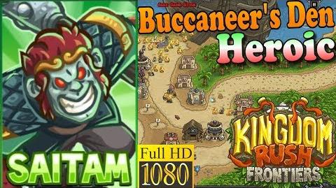 Kingdom Rush Frontiers HD - Buccaneer's Den Heroic - Hero Saitam (Level 5)