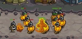 Ignus unleashes fire on skeletons.