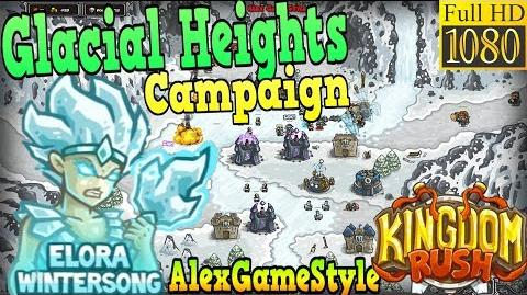 Kingdom Rush HD - Glacial Heights Campaign (Level 17) Hero - Elora Wintersong