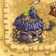 The third sister pulling a child back inside